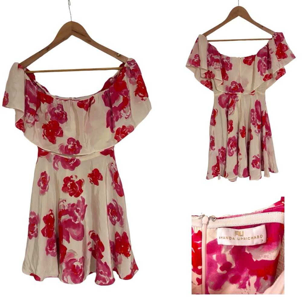 Amanda Uprichard Delilah Silk Mini Dress